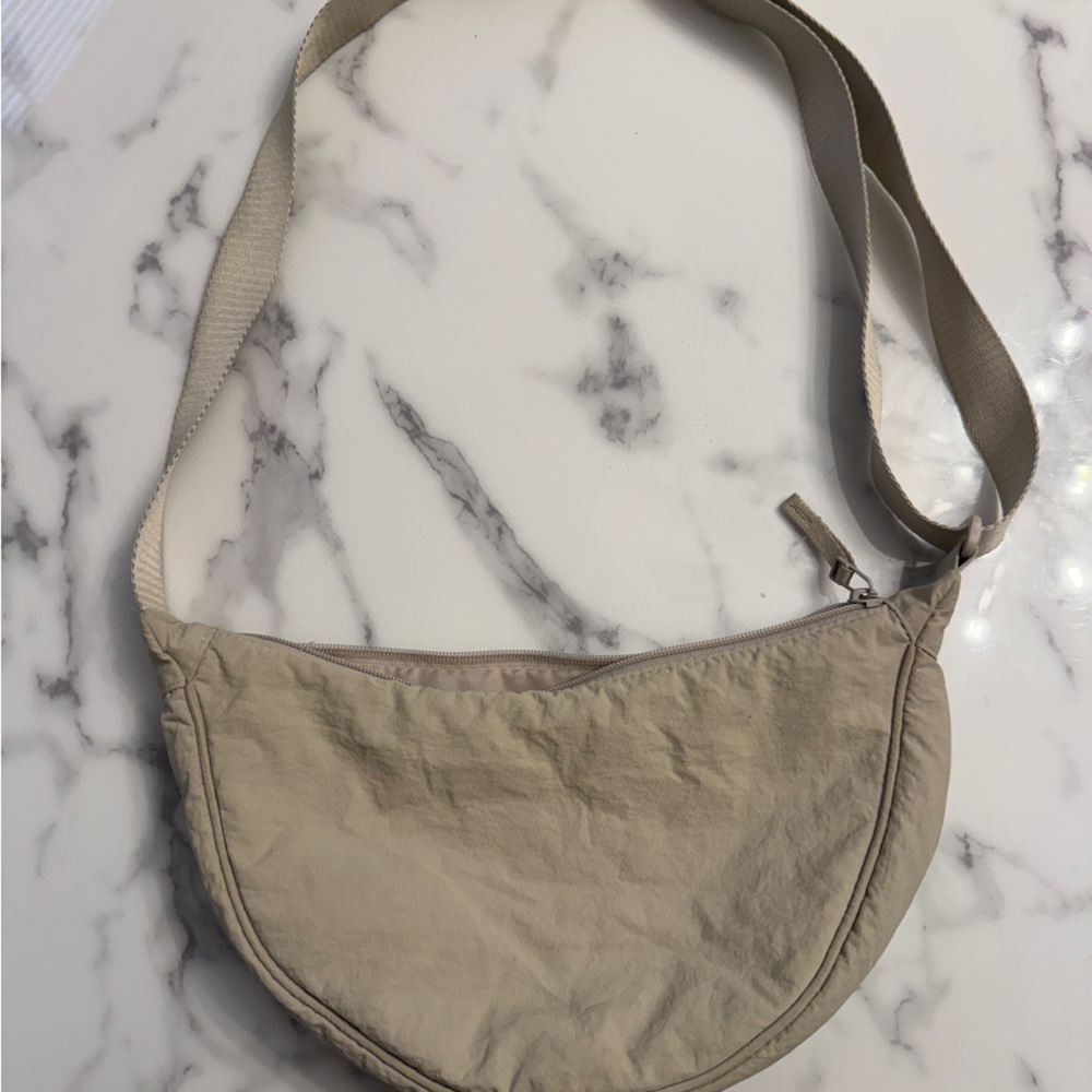 Uniqlo Mini Round Shoulder Bag, 30 Natural